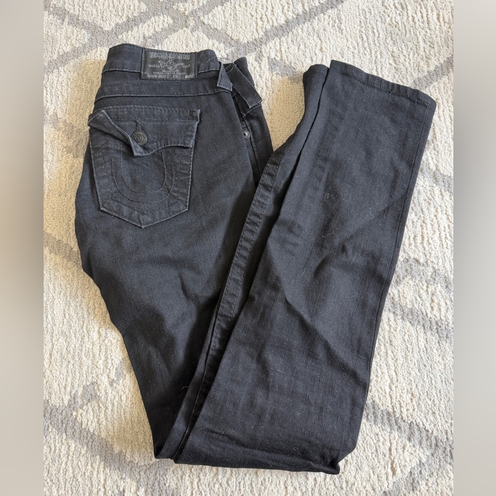 True Religion Jeans - Black, White, Dark Blue, Medium Blue - Picture 3 of 6